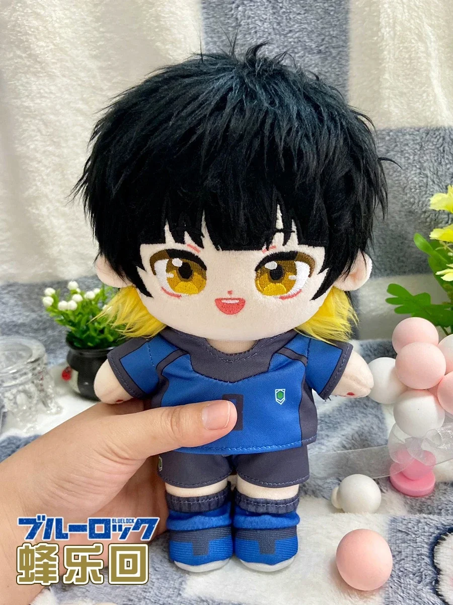 Anime BLUE LOCK Bachira Meguru Cosplay Plush Cotton Dolls Cartoon Maumet Puppet Have Clothes Reloading Ambitus Game Xmas Gift