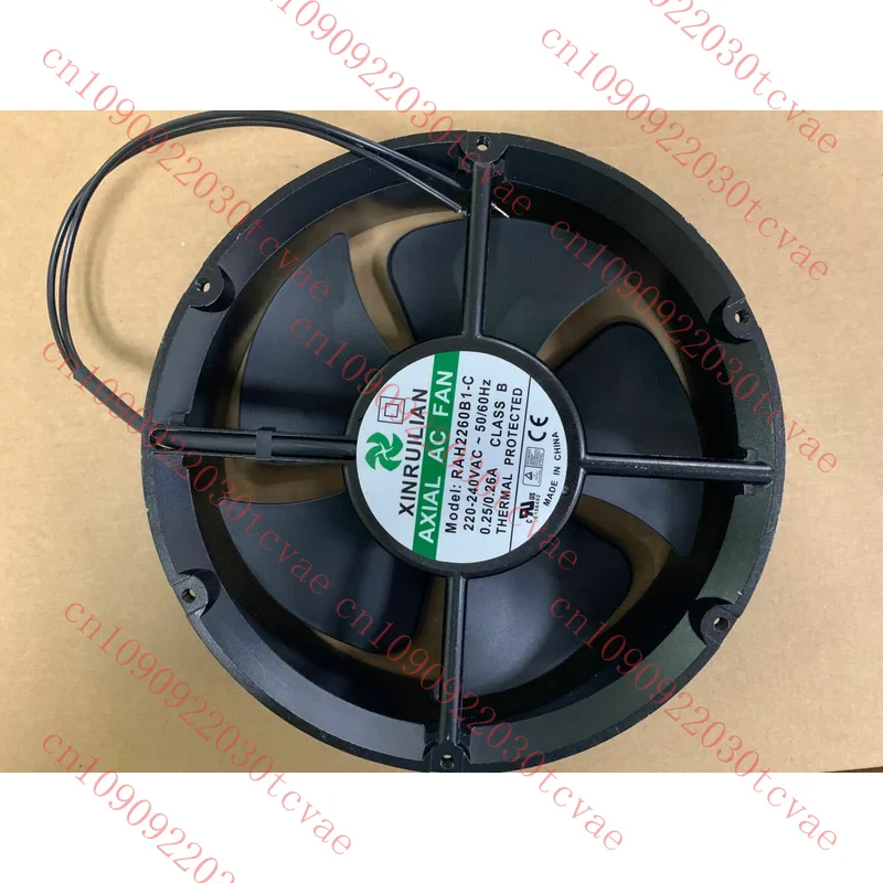

For XINRUILIAN RAH2260B1-C 220V 0.26A 22060 22CM 2-wire high temperature cooling fan