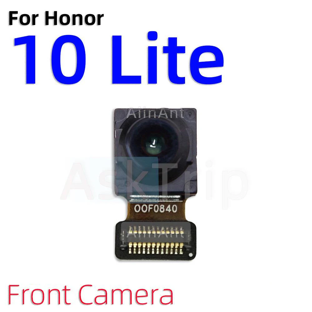 Aiinant Front Camera Rear Main Back Camera Flex Cable For Huawei Honor 10 View Note 10 V10 10X Lite Phone Parts