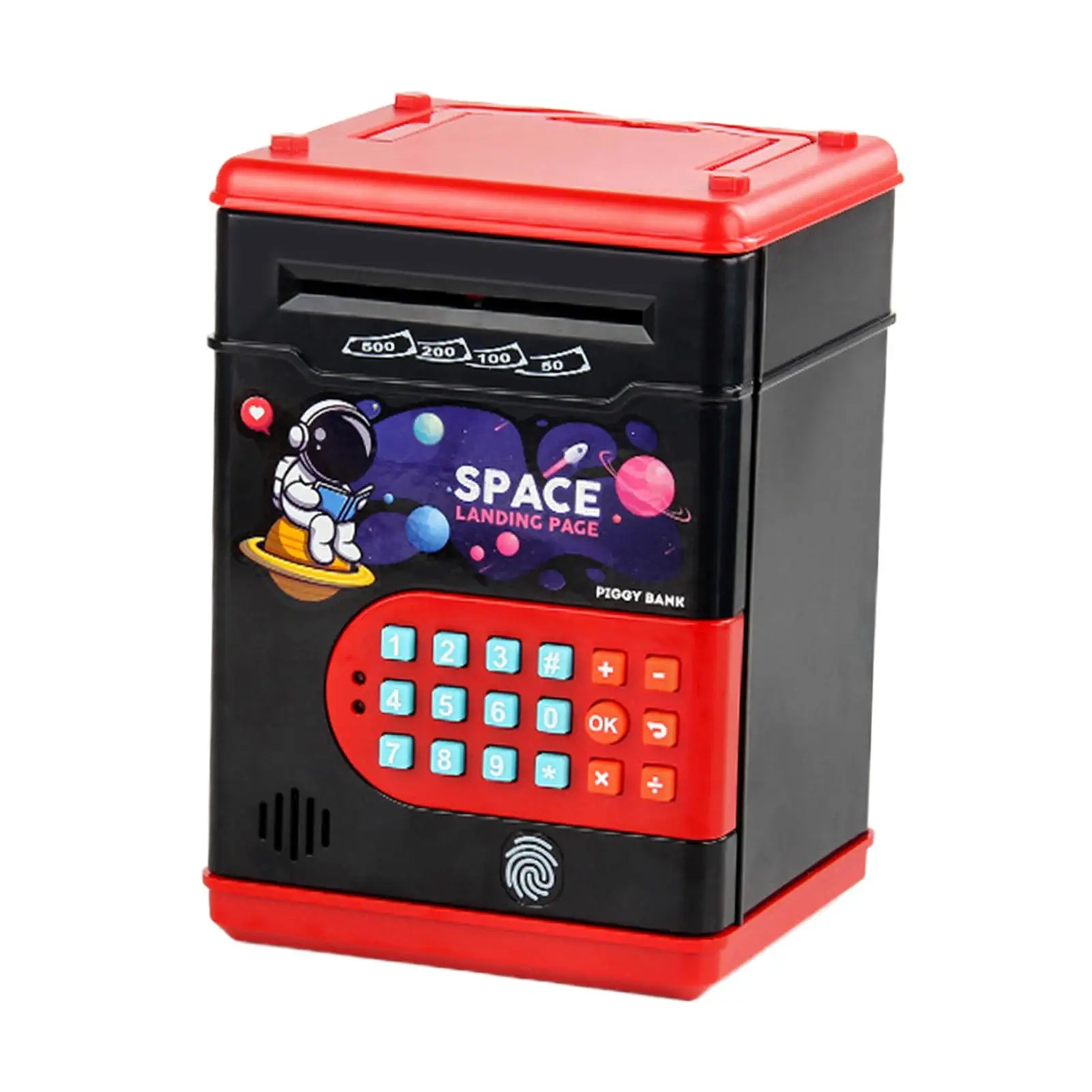 Piggy Bank,Money Bank, Kids ATM Machine with Fingerprint Password Protection,