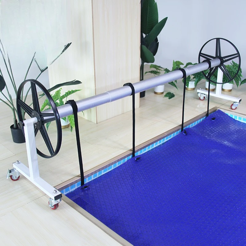 Rewinder, pool cover reel, cover film tightener, effectively saving time and manpower