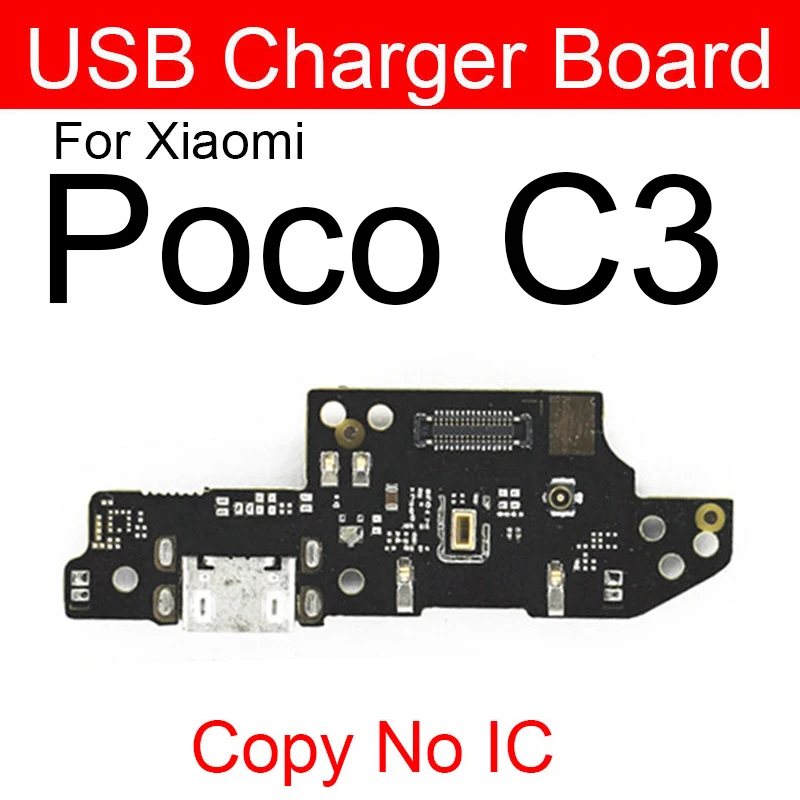 

USB Chargng Dock Port Connector Board For Xiaomi Mi Pocophone F1 F2 For Poco X3 X2 M2 Pro M3 C3 with Micro Replacement Parts