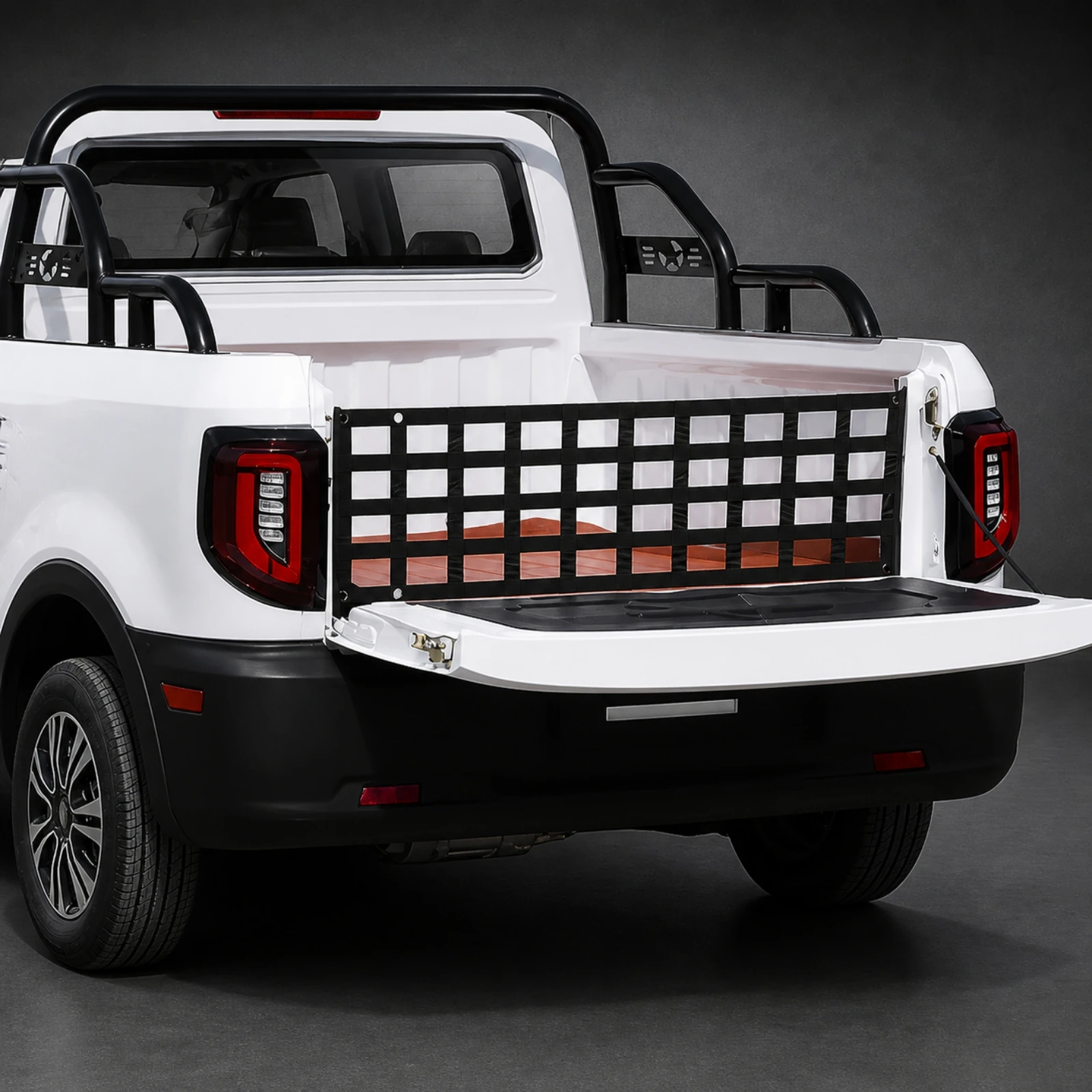 Pickup Truck Tailgate Cargo Net Easy to Install Truck Bed Cargo Net with Corner Attachment Hooks Heavy Duty Quick Setup