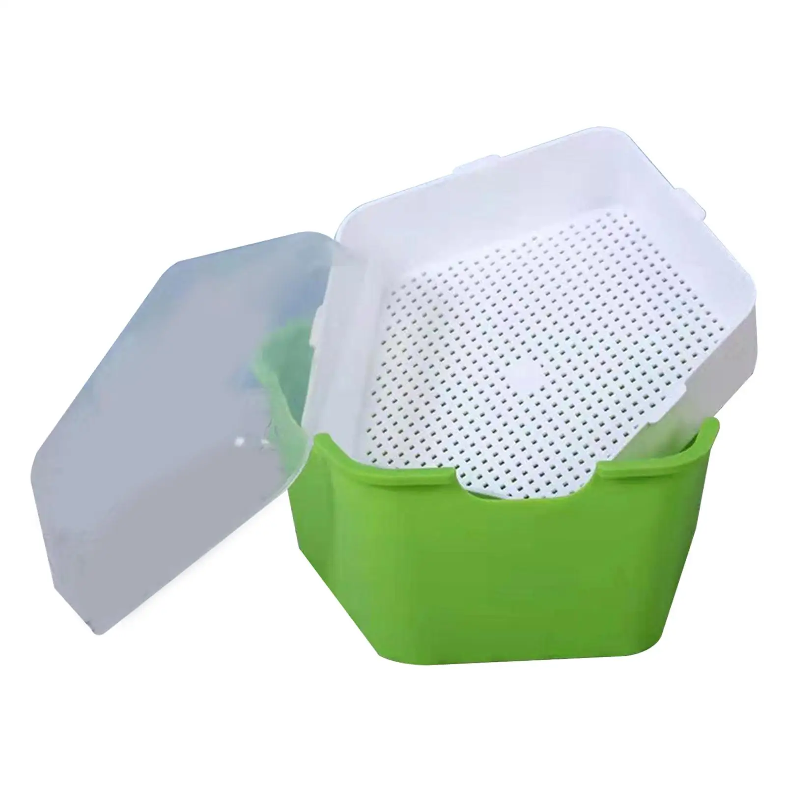Seed Sprouter Tray with Lid Kit Propagation Tray, Garden Plant Germination Beans Planting Wheatgrass Sprouter