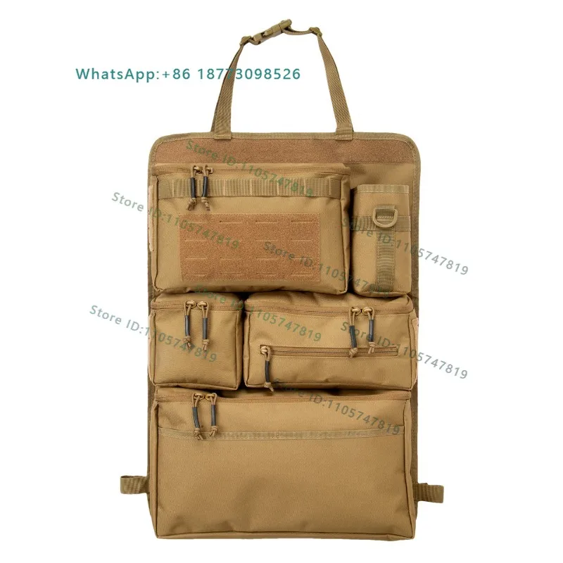 Outdoor heavy-duty seat tissue hanging bag backrest multifunctional car storage bag