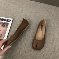 Bailamos Women Flats 2022 New Summer Fashion Split Toe Ballet Shoes Women Slip On Ballerinas Korean Style Soft Slip On Loafers - Image 6