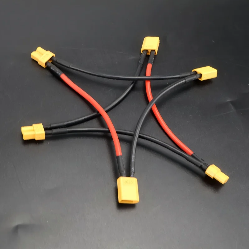 3 個 XT30 プラグコネクタオス - メス 16AWG 10CM バッテリーアダプターシリアル Y タイプ Rc ヘリコプター接続ワイヤー
