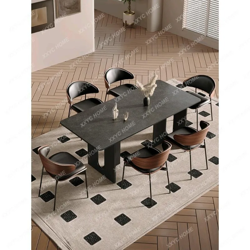 

Антикварный обеденный стол из массива дерева для гостиной, новый, кремового цвета, в японском стиле.