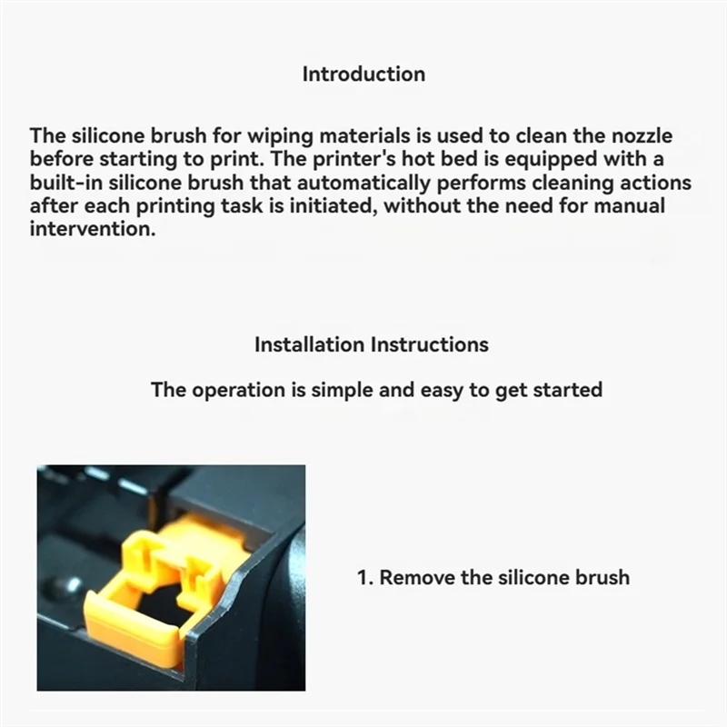 

Хорошо сделано-для Bambu Lab H2D Hotend насадка для очистки стеклоочистителя для Bambu Lab H2D Hotend силиконовая щетка 5 шт.