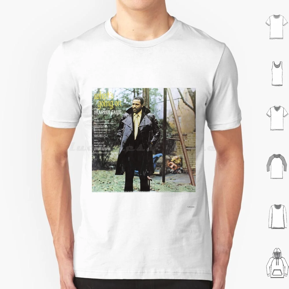 Camiseta talla grande 100% algodón Marvin Soul Sam Cooke Otis Redding