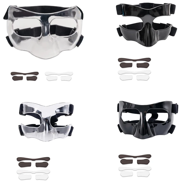 

Sports Face Guard, Nose Guard For Broken Nose, Basketball Football Softball Training Face Protect Shield, Easy To Use Clear Open