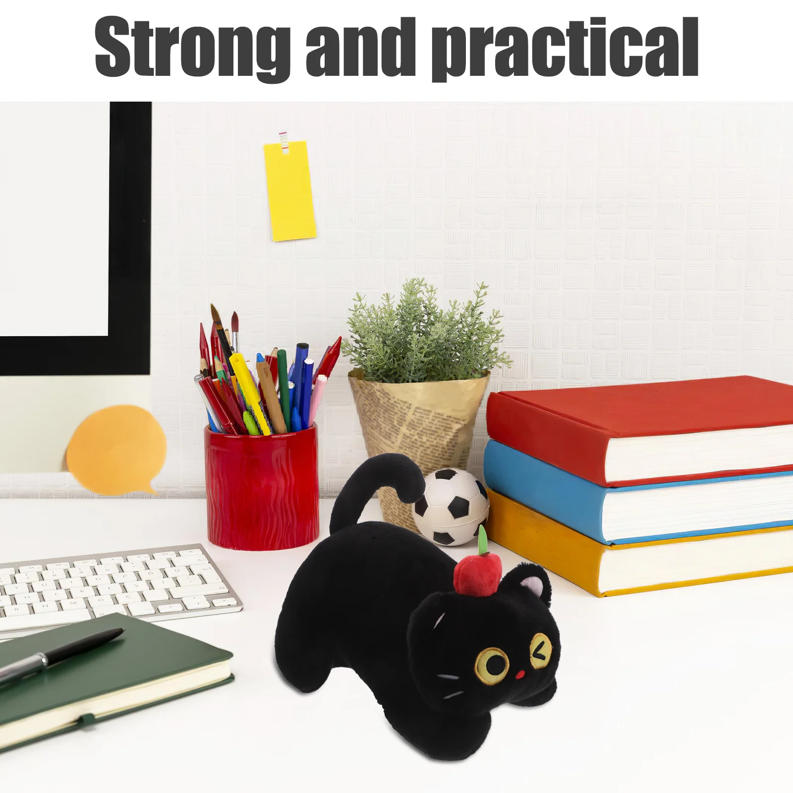 

Cartoon Cat Stuffed Animal Soft Cute Realistic Kitten Bedroom Decor Gift for Girls Valentine Birthday Comfort Plushie