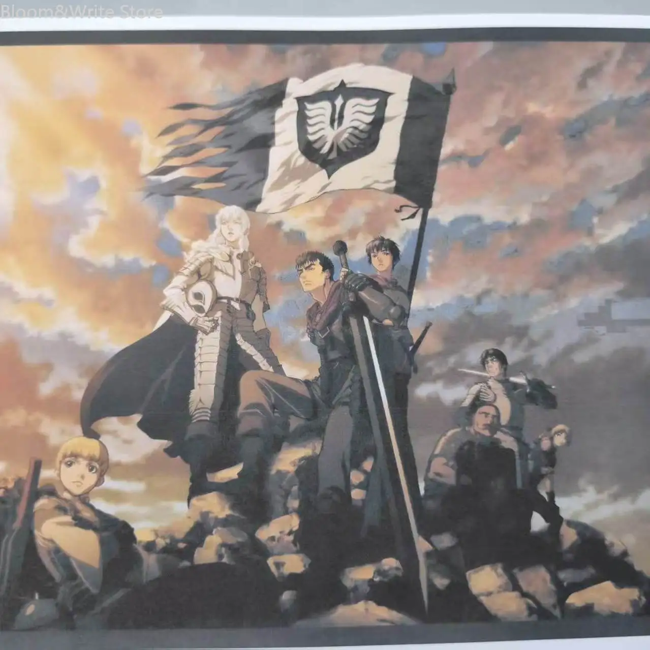 Berserk Anime Line‑Art Sketch Book Character Drawings for Copy Practice Coloring Painting Reference for Art Learners