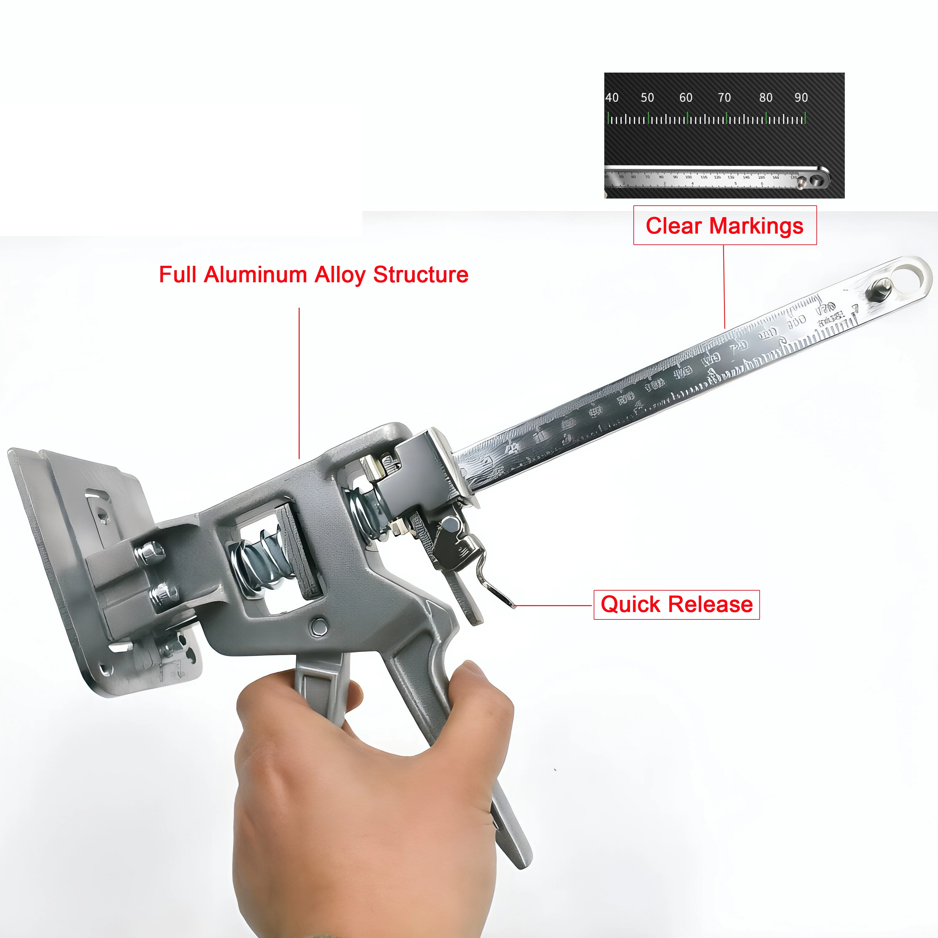 2Pcs Labor Saving Arm with 2 Descent Speeds 170mm 7inch Handheld Jack Tool Portable Height Adjuster Lifting Device