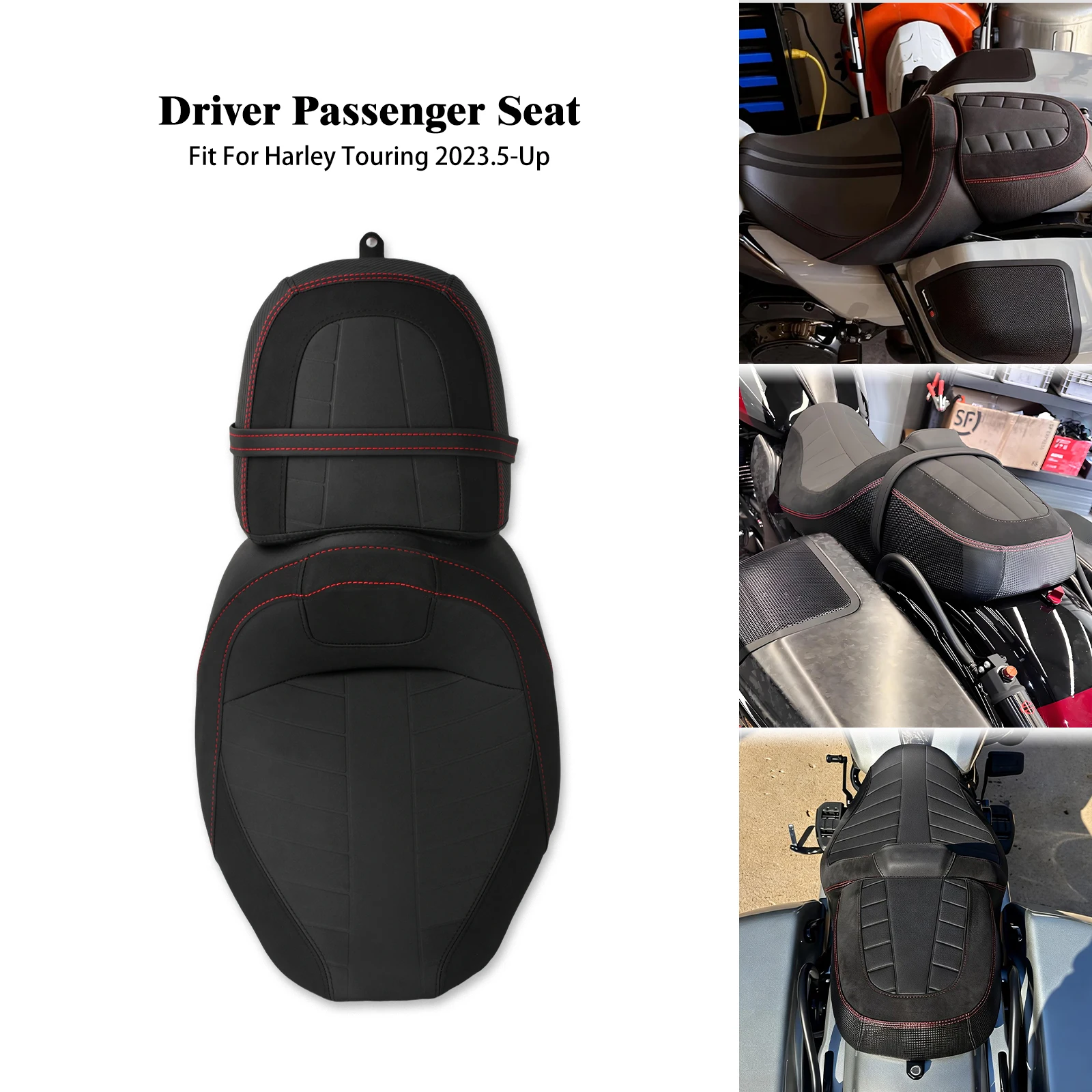 

Motorcycle Driver Passenger Saddle Two Up Seat For Harley Touring Street Road Glide 2024-Up FLHXSE FLTRXSE 2023-2026 FLHXU 2025
