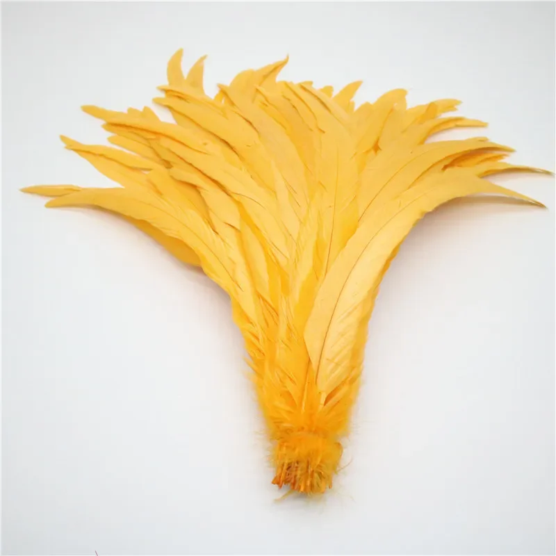 100pcs Rooster Tail Feathers Decoration and Accessories 25-30cm Wedding Materials Centerpiece Party Dress Chicken Feather Plumas