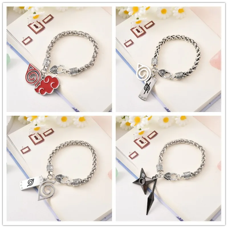 New NARUTO Uzumaki Naruto Uchiha Sasuke Exquisite Fashion Bracelet High Color Value Anime Peripheral Cartoon Couple Bracelet