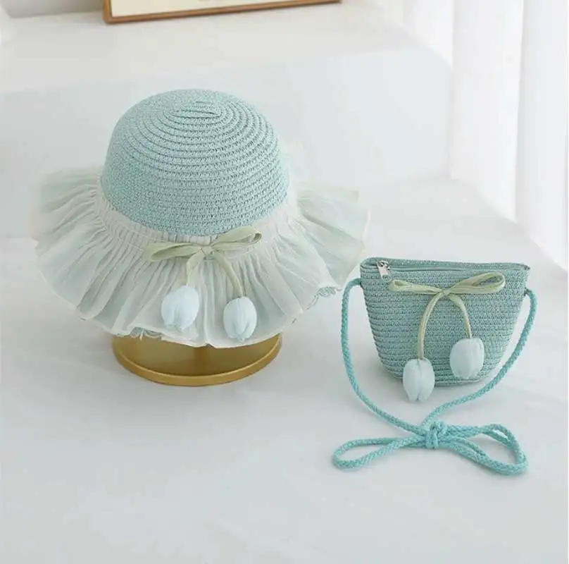 Girls' Summer Straw Hat sun hat Outdoor Travel Sun Hat  UV Protection Hat comfortable beach straw hat suit  straw hat