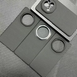 Case for Honor Magic V3 Carbon Fiber Ultra-thin Phone Case for Magic V3 Aramid Fiber Material Hard Shell Magnetic