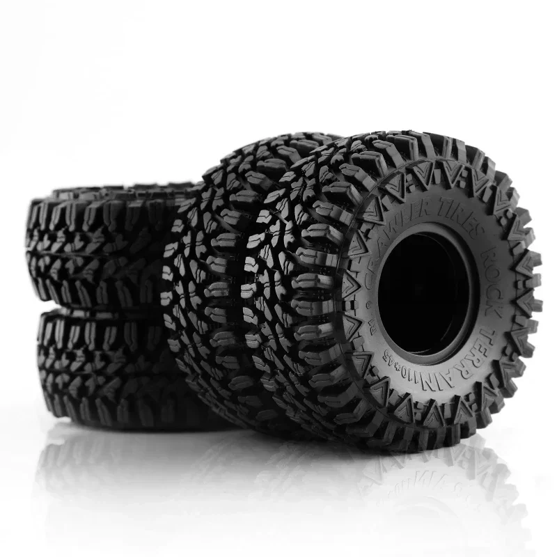 

4PCS 110mm Mud Terrain 1.9" Rubber Tire Wheel Tyre for 1/10 RC Crawler Car Axial SCX10 Pro Capra Trxs TRX4 RC4WD D90 Redcat