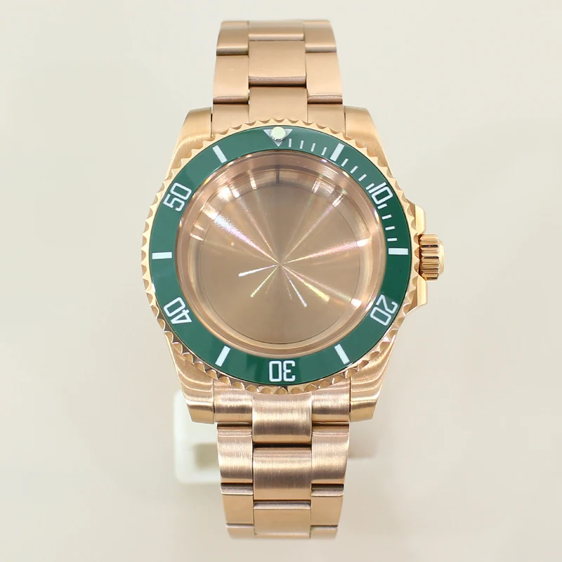 

20ATM Dive 40mm SUB GMT Cases For Nh35 Nh34 Nh70 Miyota 8215 ETA 2824 PT5000 Movt Watch Case Steel Bracelet Sapphire 120 Clicks