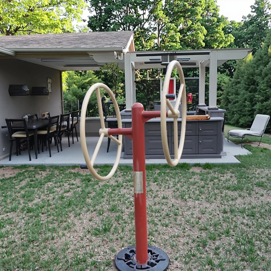 Customized TUV Certified Steel Outdoor Fitness Park Equipment for Older Adults Garden Open Air Gym Exercise Backyard Gear
