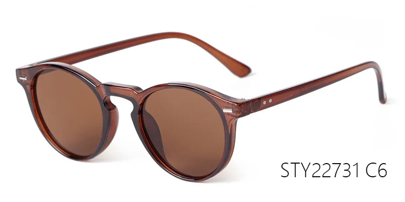 Vintage Mode Runde Sonnenbrille für Damen und Herren 2024 Markendesign Retro Nieten Gelbe Blaue Gläser Eckige Sonnenbrillen Unisex – Detail 14