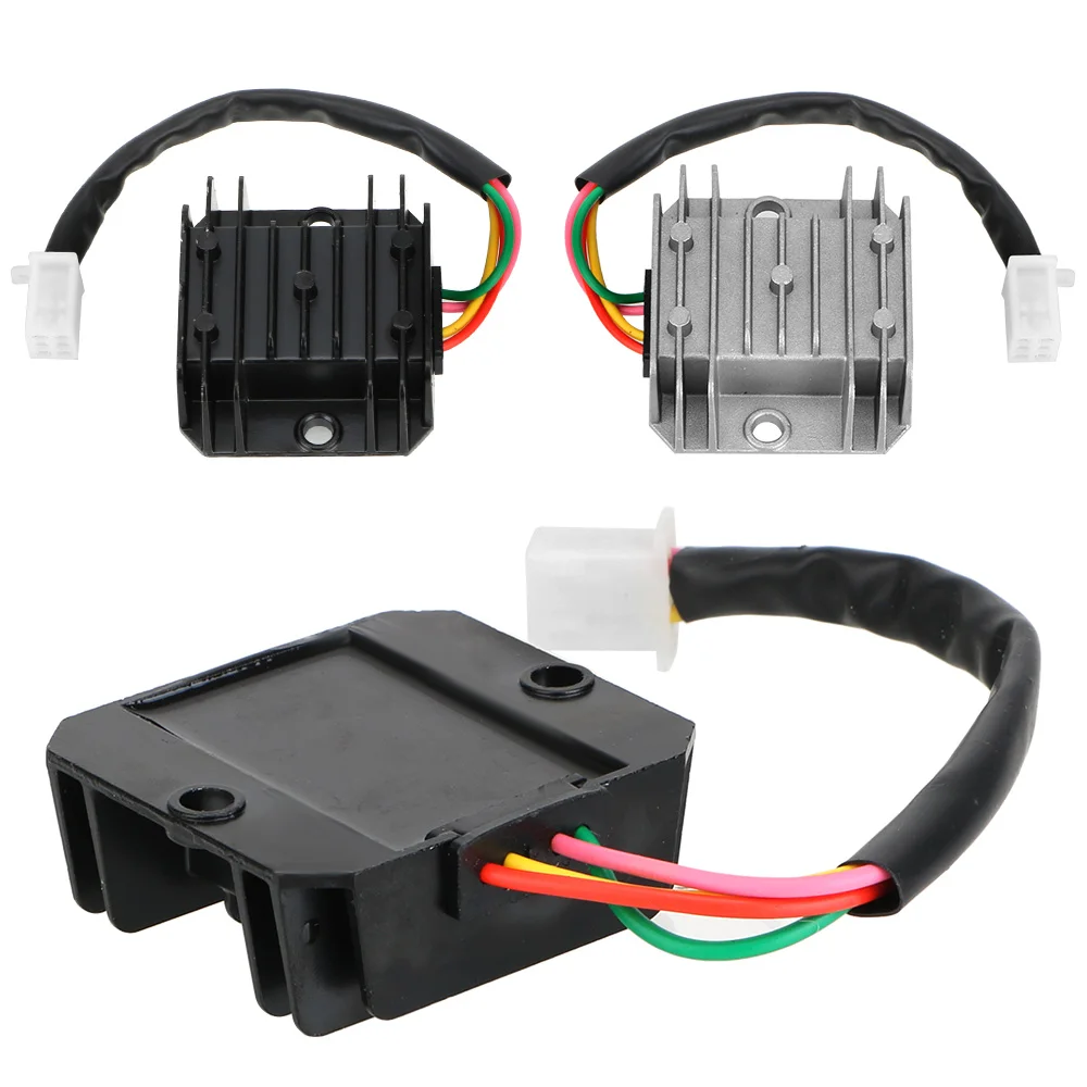 

Voltage Regulator For 150-250CC ATV Scooter Universal 4 Wires 4 Pins 12V Motorcycle Voltage Stabilizer Current Rectifier