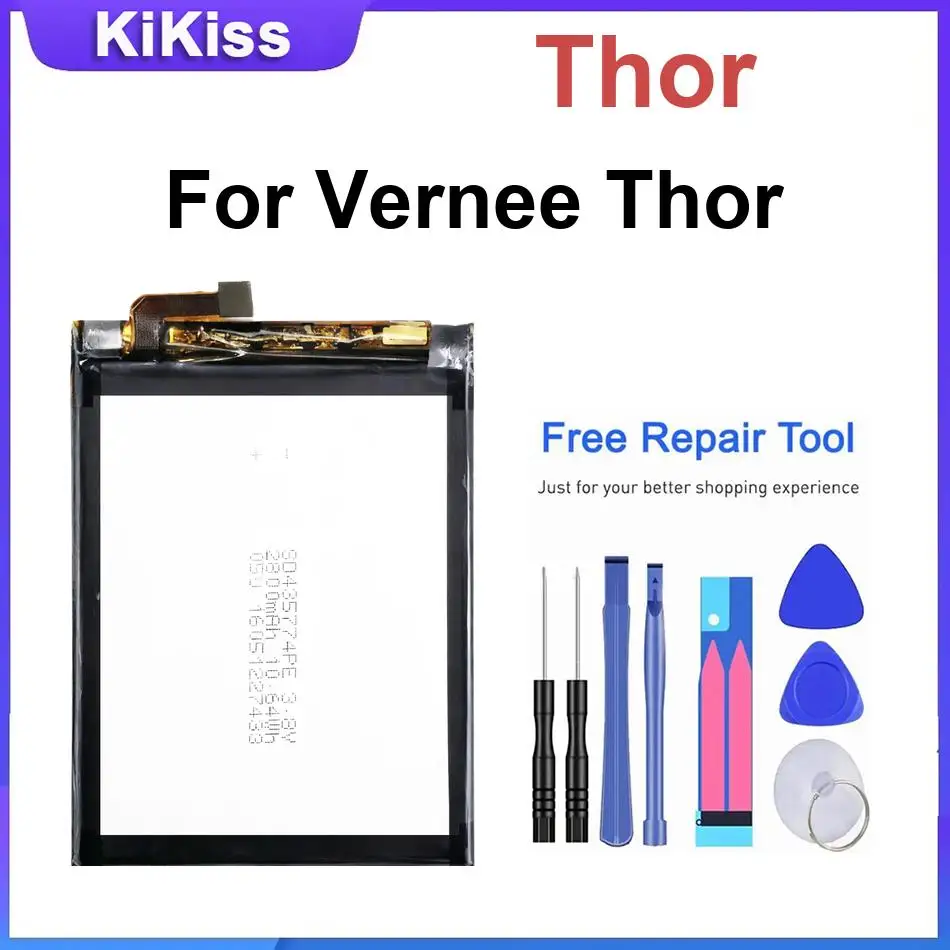 Mobile Phone Battery Thor For Vernee Thor Replacement Batteries