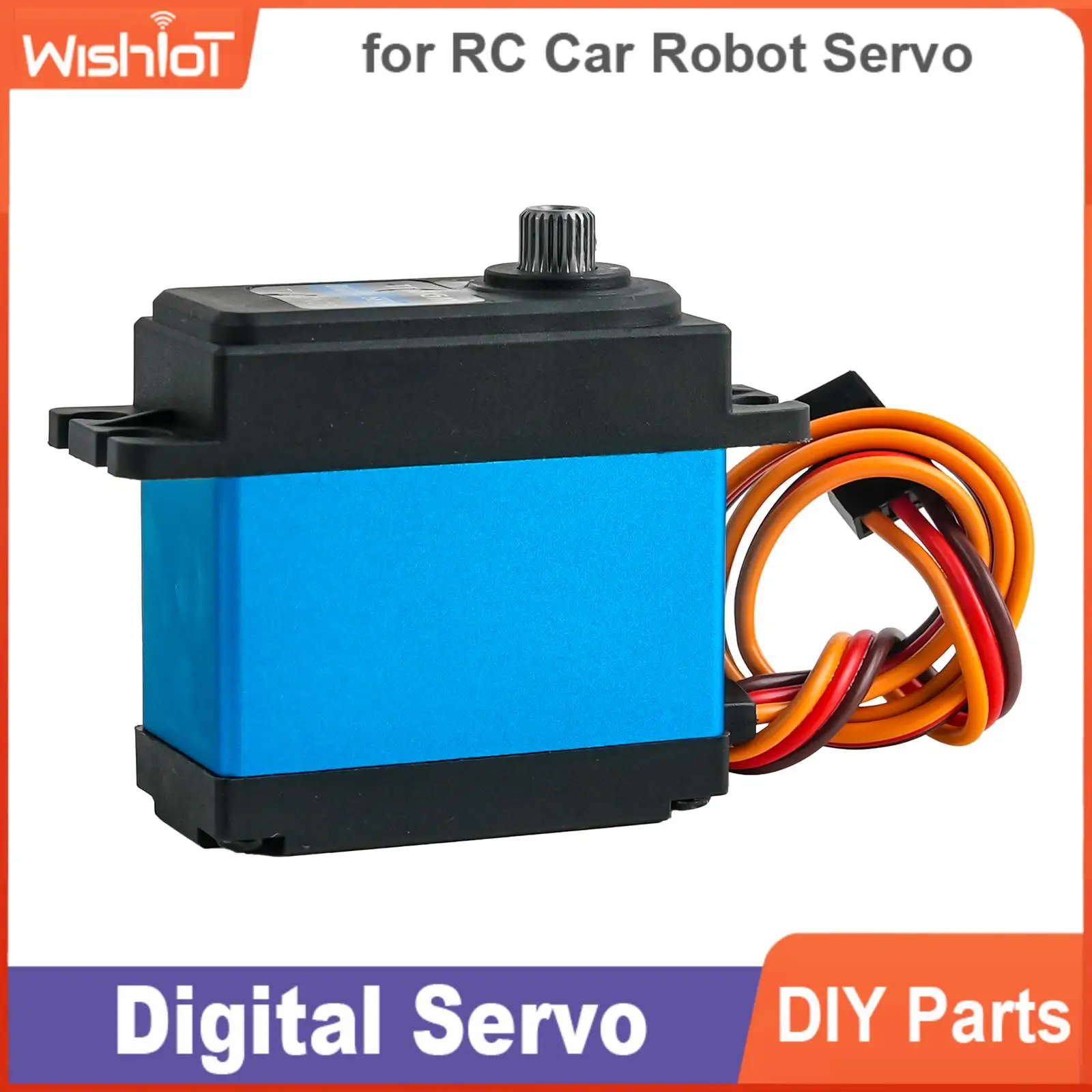 15kg.cm Digital Servo Motor 4.8-8.4V Carbon Brush 180°/270°/360° for RC Model Car Crawler Robot Arm DIY