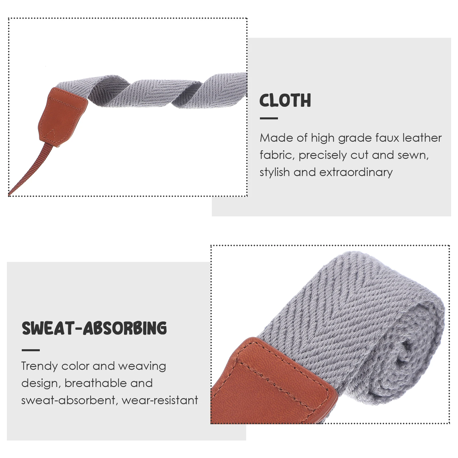 

Camera Strap Premium Cloth Camera Shoulder Strap Adjustable Breathable Sweat-Absorbent Crossbody Neck Sling Belt for Digital