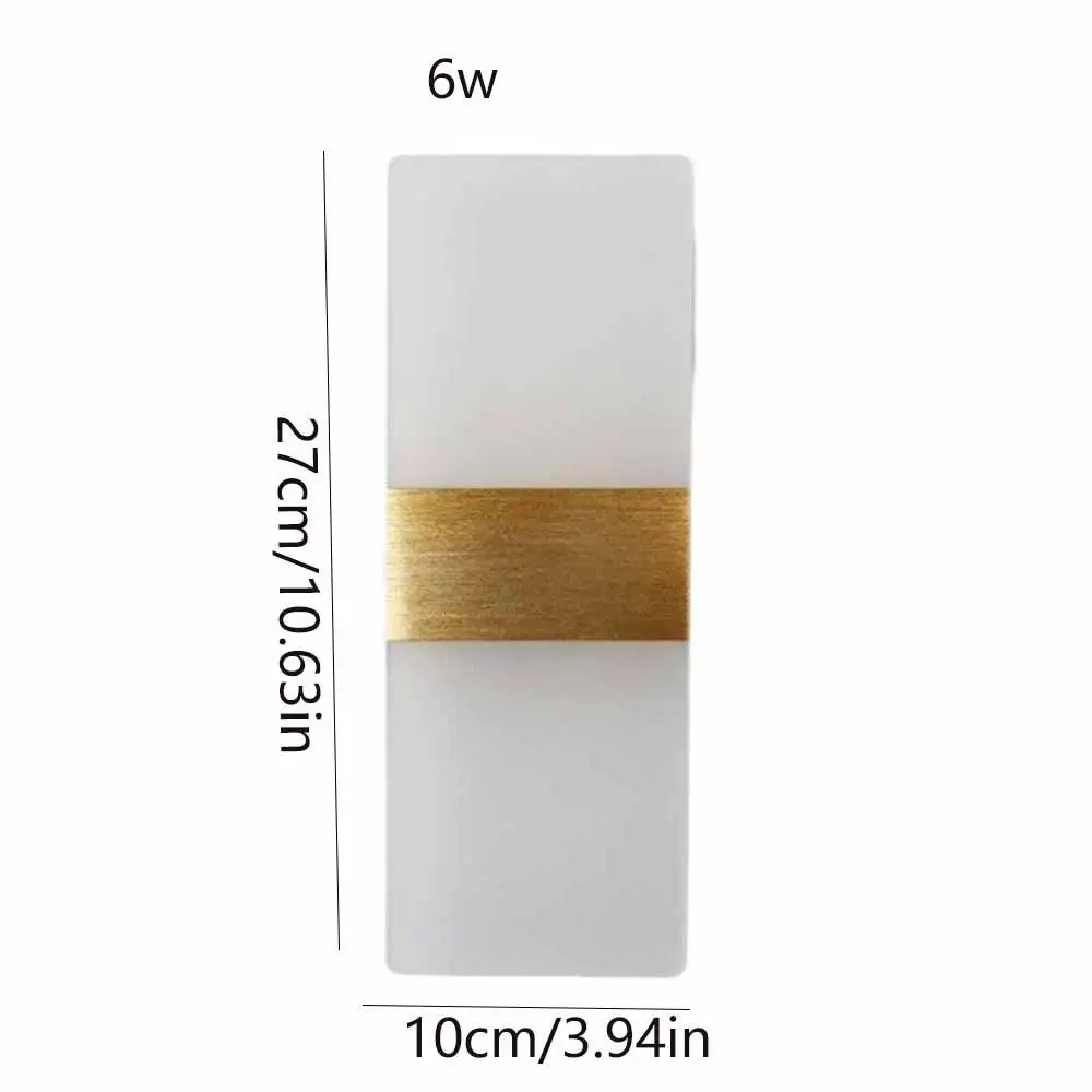 Acrylic Material LED Wall Lamp Simple Design AC 220V Wall Sconce Lamp 6W Night Lights Indoor Wall Light Balcony Lighting