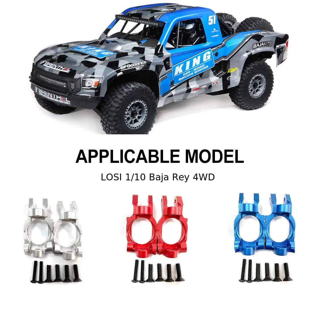 RCGOFOLLOW Aluminum Alloy Heavy Weights C Hubs RC Upgrade Part Caster Blocks For 1/10 Rc C Hubs LOSI Baja Rey 4WD RC Car