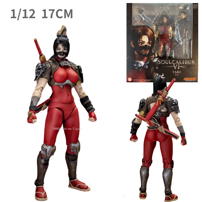 In Stock Original 1/12 Storm Toys Taki Action Figurine Soulcalibur V1 Taki 6'' Ninja Girl Anime Figure Model Collectible Statue