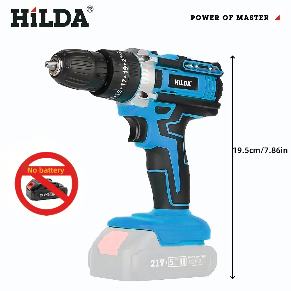 21V Electric Power Drillless Tool 25+3 drejningsmomentjusteringstilstande for Makita Battery