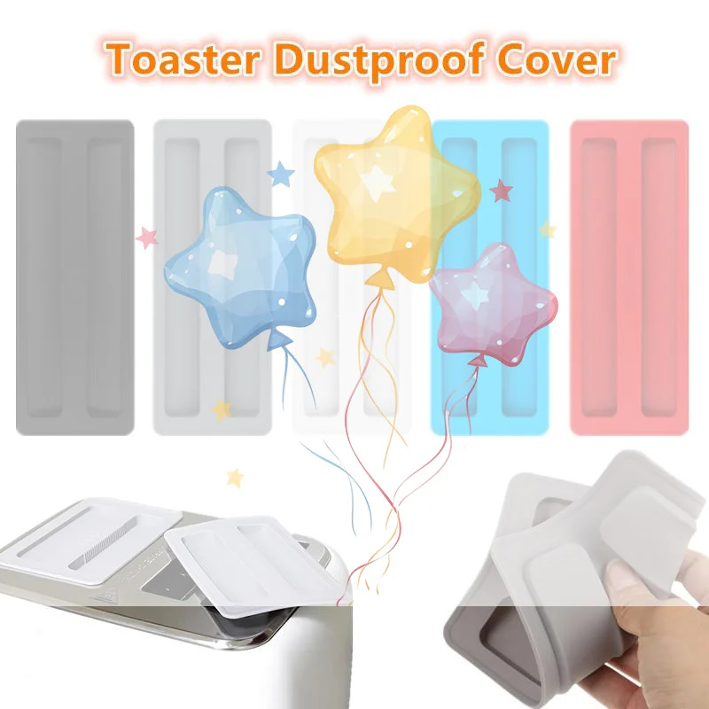 Silicone Toaster Dust Cover Breakfast Machine Dustproof Cover Toaster Upper Lid Protecting Kitchenware From Dust Splash Buggs