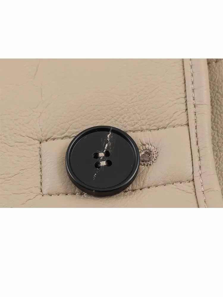 HH Frau Winter Trendy Mode Revers Lange Ärmel Zweireiher Tasche Dekoration Reversible Mantel Weibliche Casual Warm Halten Mantel