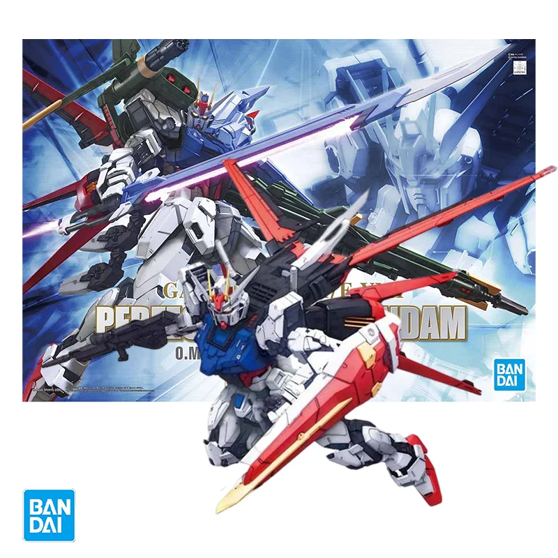 Bandai Original PG 1/60 PERFECT GUNDAM Anime Action Figure Assembly Model Kit Robot Collection Hobby Toy Gift for children