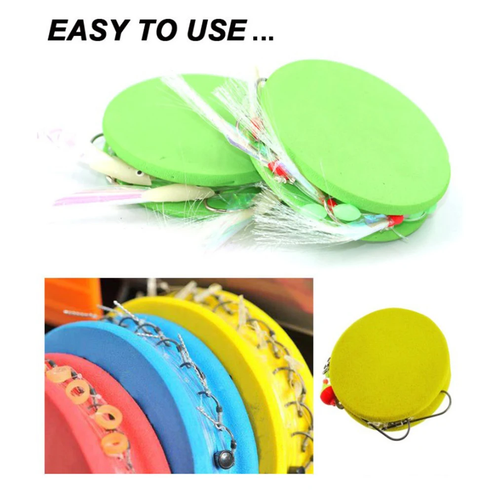 20 Pcs Every Box EVA Foam Spools Carp Fishing Rig Winders Line Leader With Pins Wire Board Winding Line Board Hook