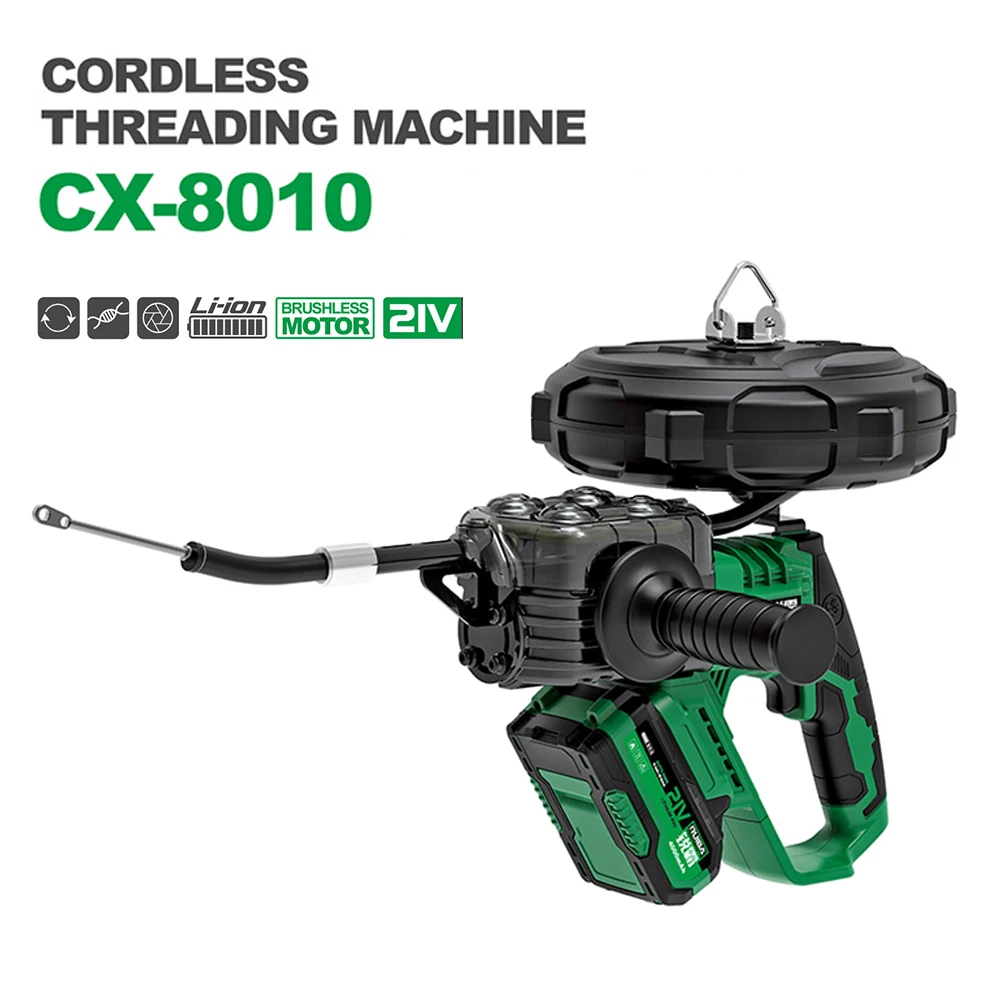 

Cordless Threading Machine Brushless lithium Automatic Electric Puller Through Wall Wire Stringing Wire cable laying machine 30M