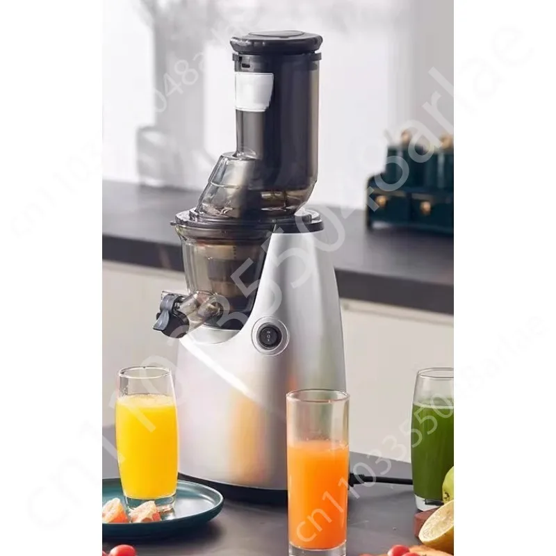 Large Caliber Slow Juicer Screw Cold Press Extractor Slag Juice Separation Filter-Free Easy Wash Electric Fruit Juicer Machine