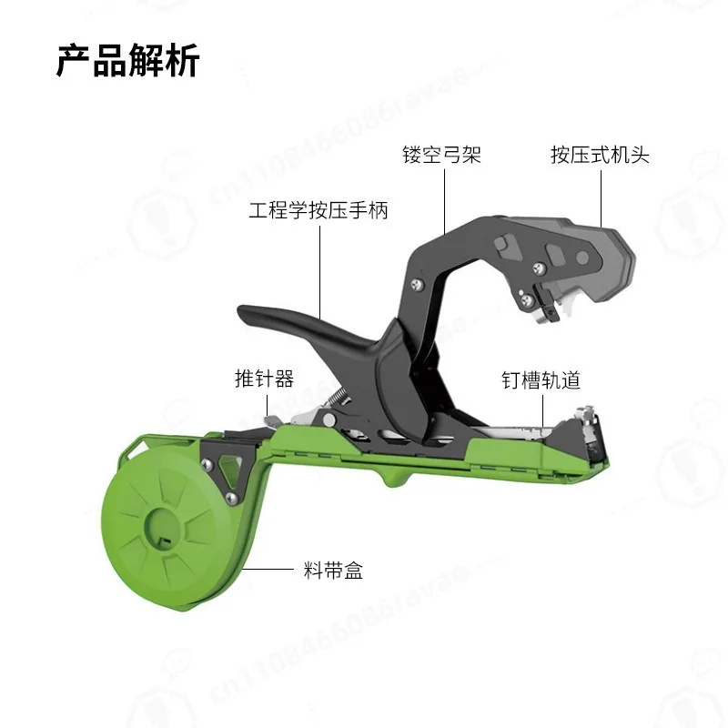 Professional Mini Vine Tapener Lightweight & Labor Saving Anti-Jam Staple Design Plant Branch Tying Tool Custom Support