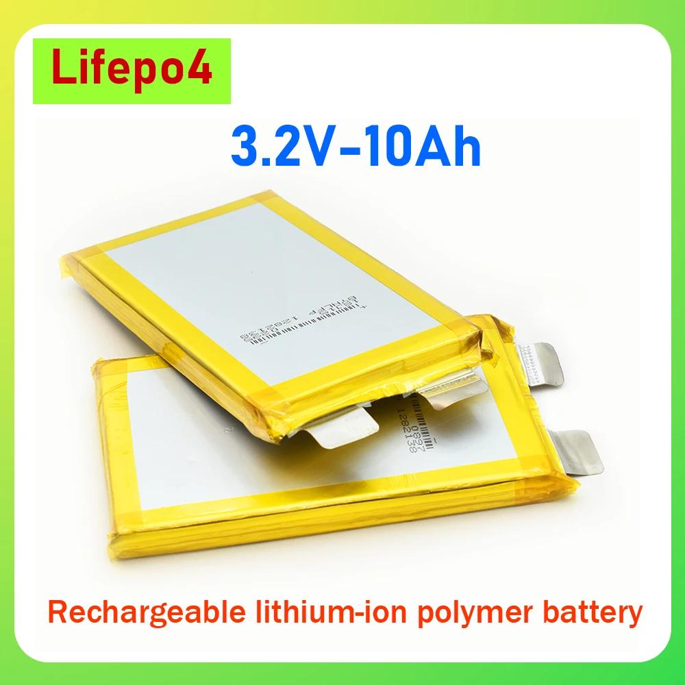 High Quality  3.2V Lifepo4 10Ah Rechargeable LiFePO4 Polymer Battery for 24V 12V 36V Electric Bike DVD GPS Replacement Battery