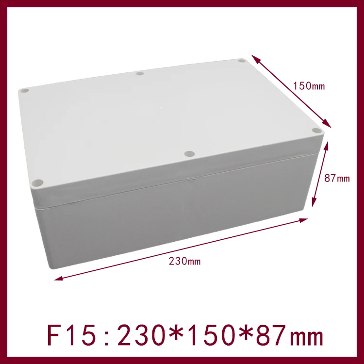 230*150*87Mm Plastic Beschermhoes Waterdicht Cover Elektronische Instrument Behuizing Diy Box Behuizing Junction Box Wit