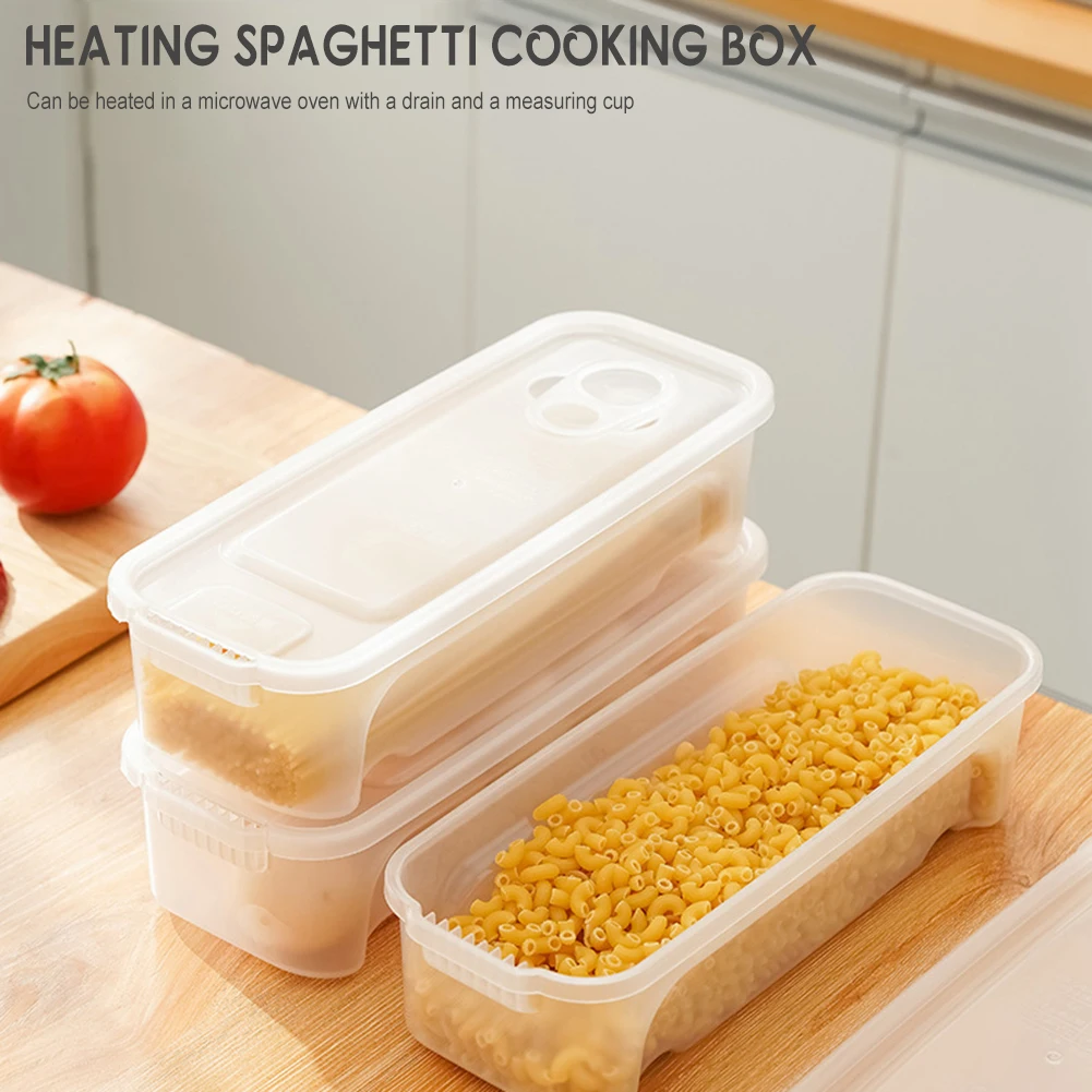 Heating Microwave Pasta Cooker Cooking Box Non Sticking Noodle Cooking Box For Kitchens Dorms