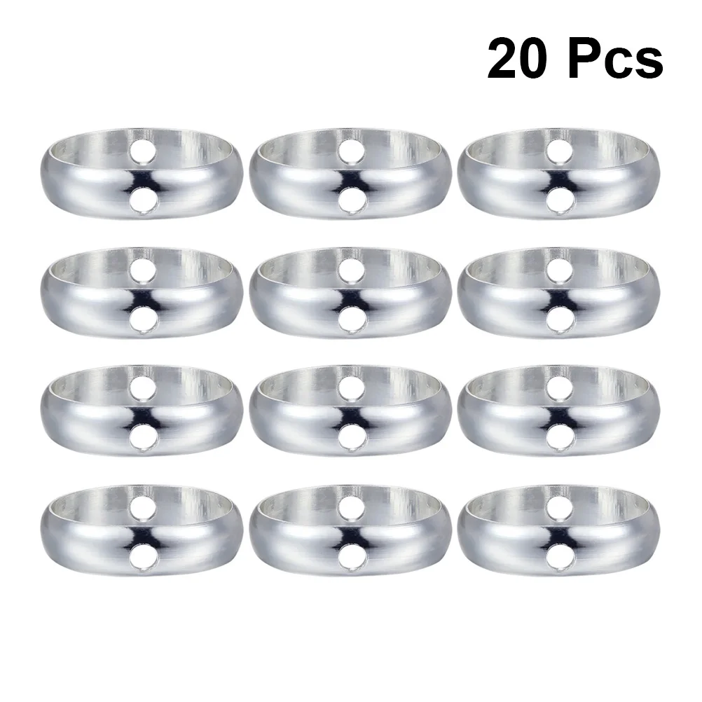 

20pcs Metal Circular Rings 6Mm Outer 4Mm Inner Diameter Diy Earring Bracelet Accessory Shiny Silver Jewelry Making Craft