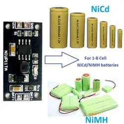 1/2/3/4/5/6/7/8 Cell 190mA-240m 1.2V 2.4V 3.6V 4.8V 6V 7.2V 8.4V 9.6V NiMH NiCd Battery Dedicated Charger Charging Module Board