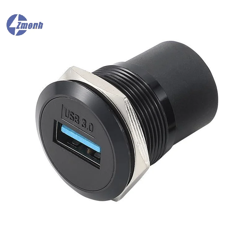 New！22mm 3 Pin Metal Round Socket Male Female Panel Audio Microphone Connectors Audio Socket Data Transfer Module