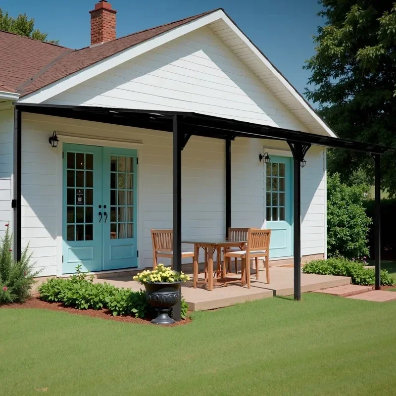 PC board sun board wall canopy courtyard household poolside awning parking shed front high and low canopy aluminum roof