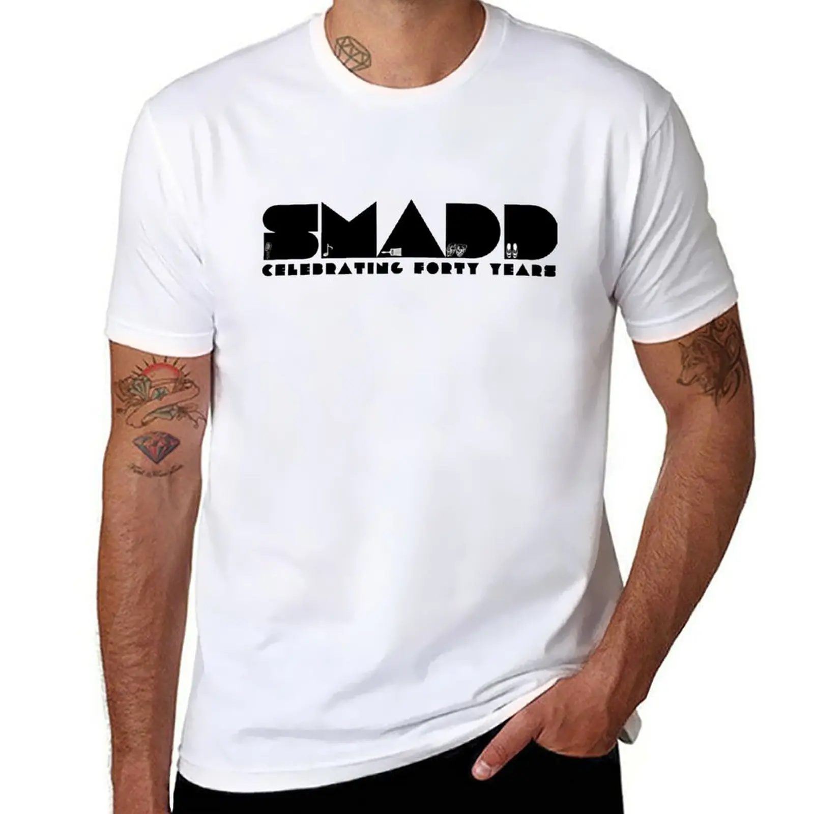 

New SMADD 2019 T-Shirt graphic t shirts Short t-shirt workout shirts for men